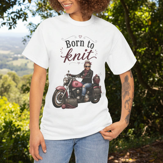 Born to Knit T-Shirt | Funny Gift for Knitters