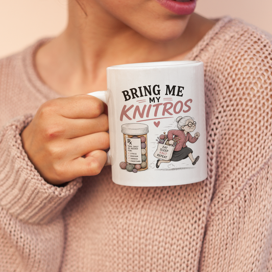 Bring Me my Knitros Mug | Funny Gift For Knitters