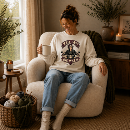 Knit Fast, Die Warm – Rebel Knitter Sweater | Funny gift for Knitters