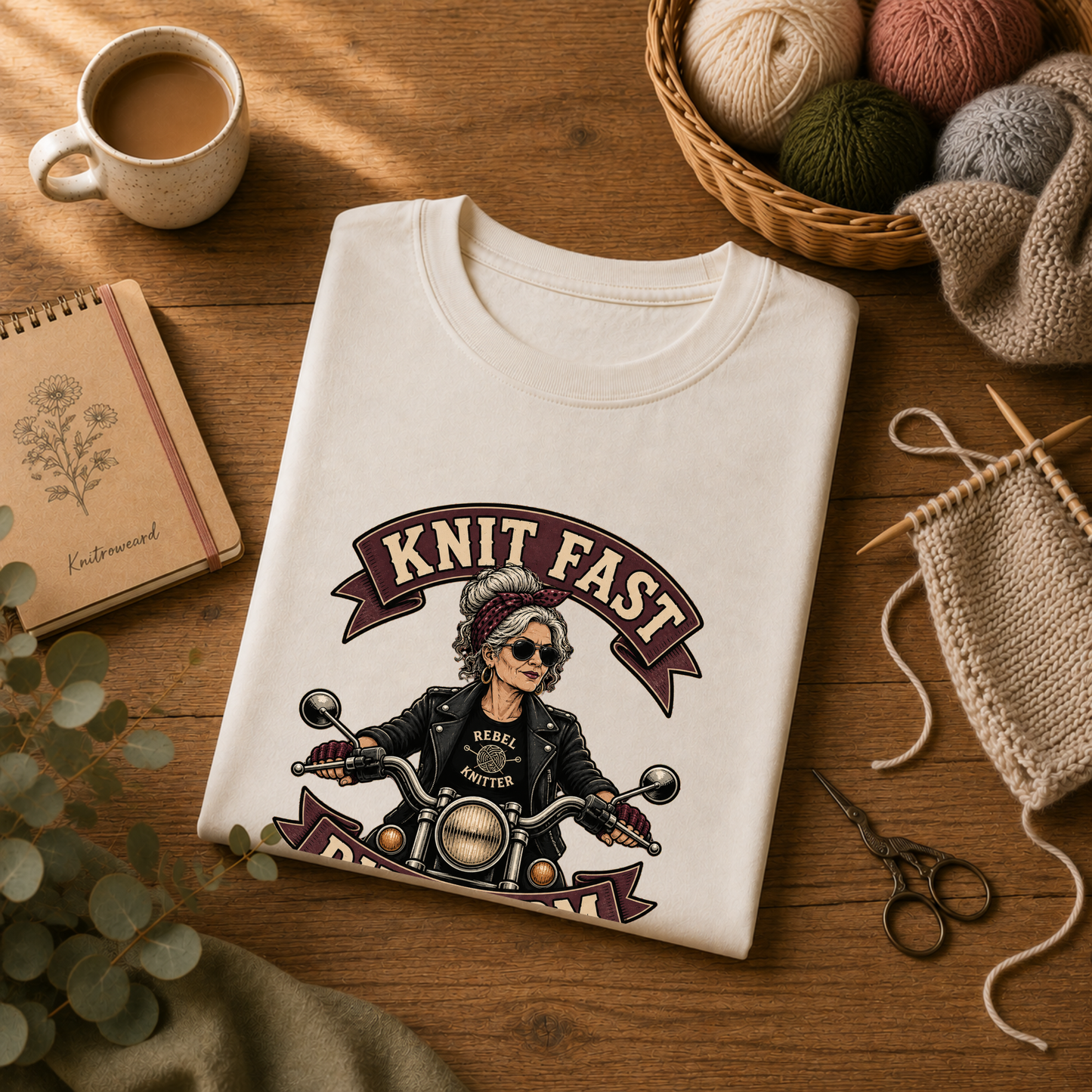 Knit Fast, Die Warm – Rebel Knitter Sweater | Funny gift for Knitters
