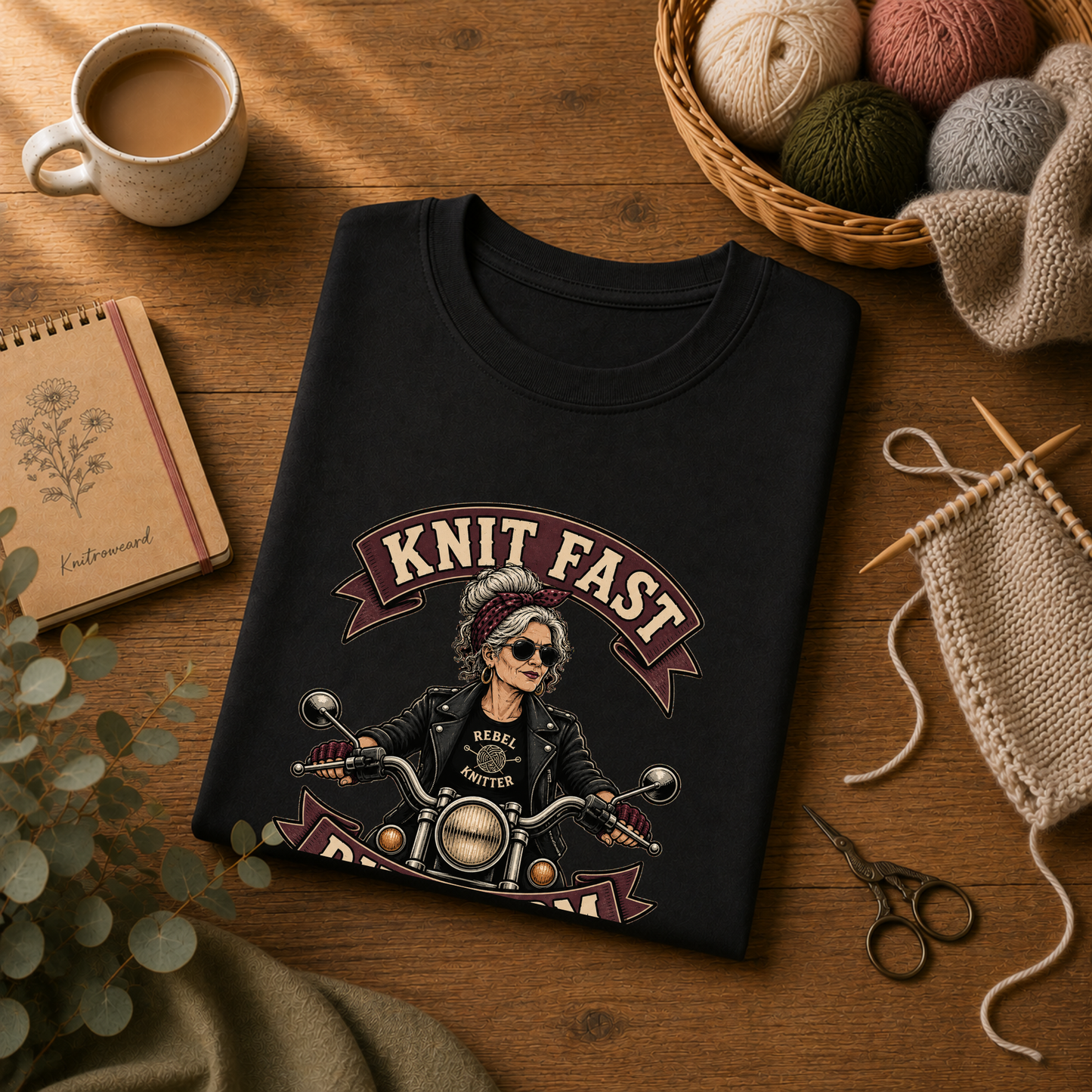 Knit Fast, Die Warm – Rebel Knitter Sweater | Funny gift for Knitters