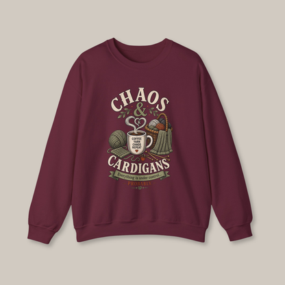 Chaos & Cardigans Knitting Sweatshirt | Funny Gift for Knitters