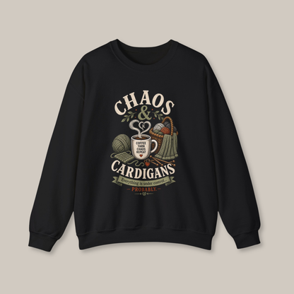 Chaos & Cardigans Knitting Sweatshirt | Funny Gift for Knitters